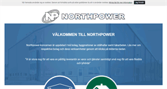 Desktop Screenshot of northpower.se